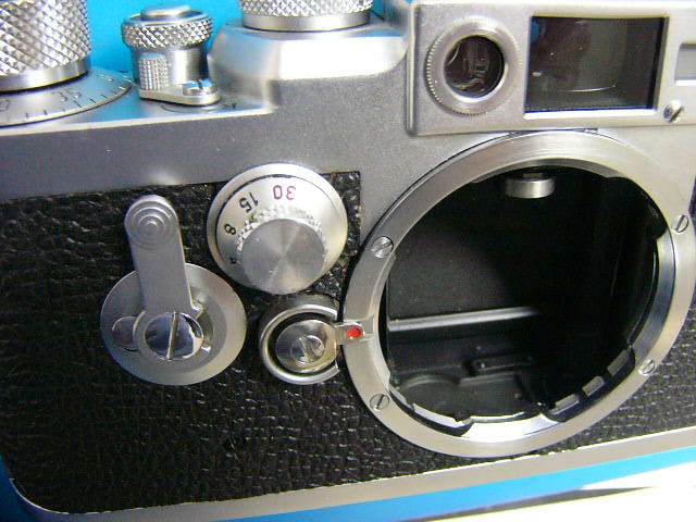 Original Leica Leitz oro botón Knob button screw red rojo punto Dot e57 5 