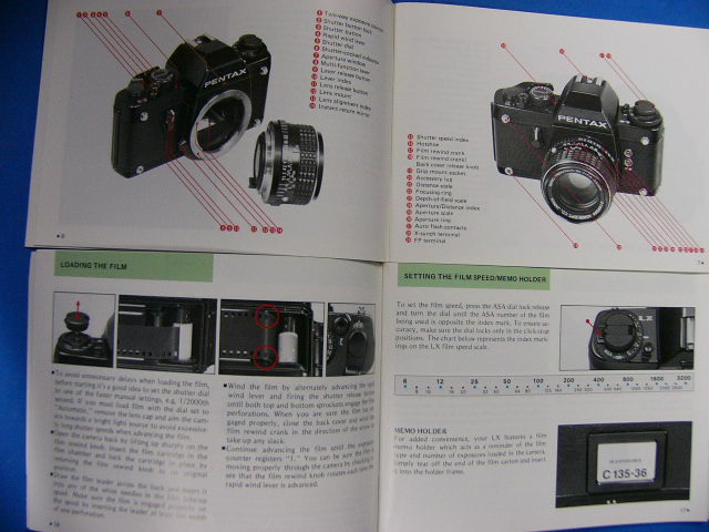 PENTAX LX Owner's Manual- SOLD